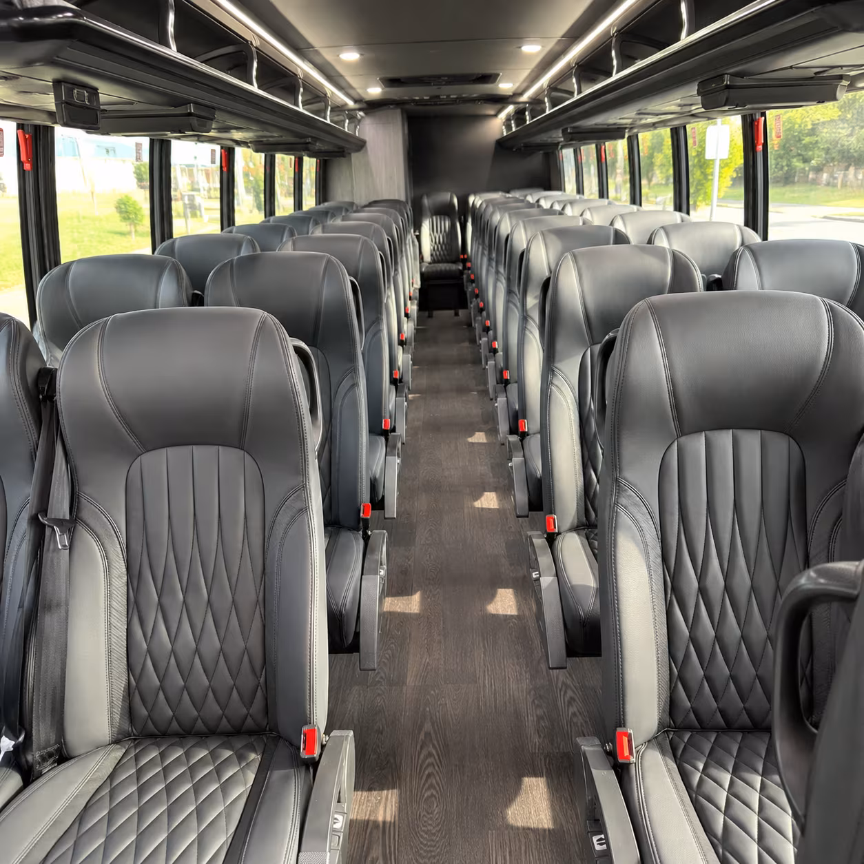 asheville 30 passenger minibus inside