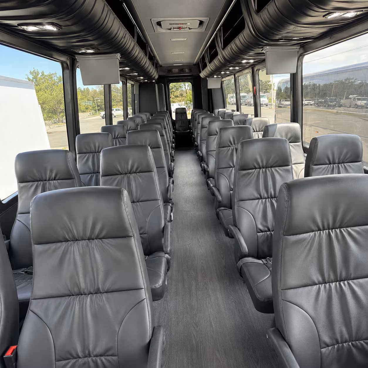 asheville 35 passenger minibus inside