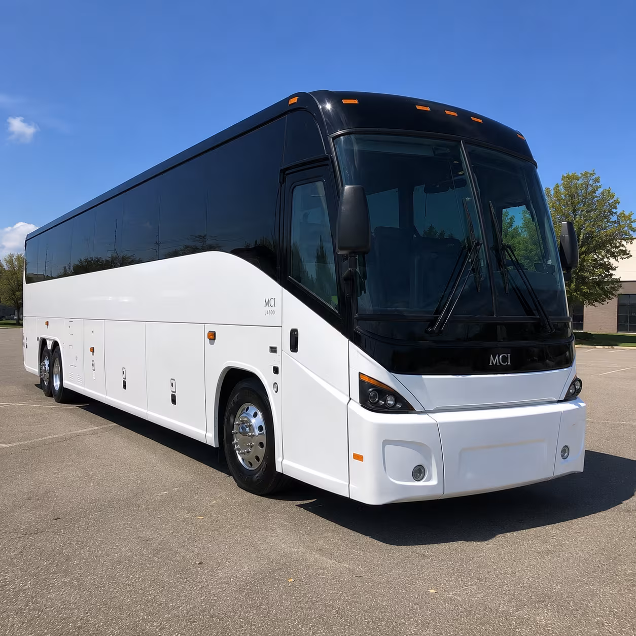 asheville 45 passenger charter bus