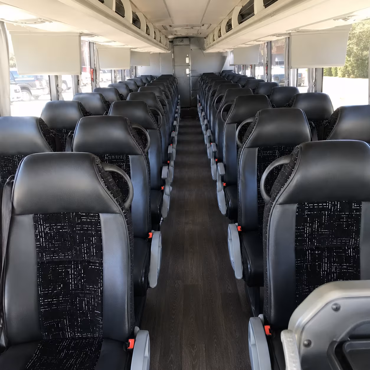 asheville charter bus inside
