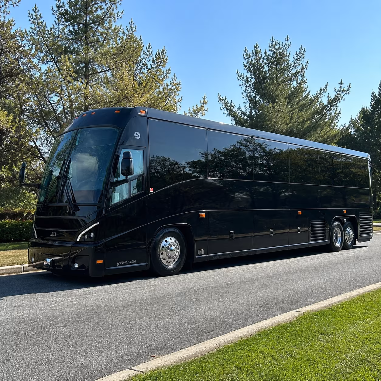 asheville government military charter bus rental